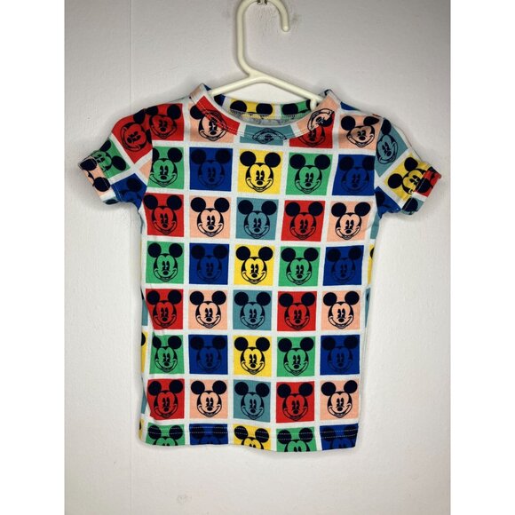 Gap Other - Baby Gap Disney 3T Organic Cotton Mickey Mouse Color Block Pajama Shirt Top